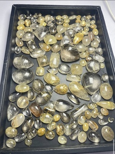 Cabujones de Cuarzo rutilado dorado Premium hechos a mano de grado AAA, joyería personalizada de diseño dorado creativo Natural de alta demanda - Product Image 4