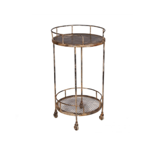 Carrito de servicio galvanizado de Metal de estilo Vintage Industrial, carrito de servicio de barra, carrito de servicio de habitación de Hotel, carrito de cocina personalizado para el hogar - Product Image 5