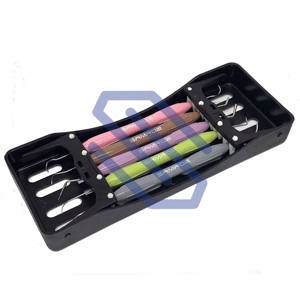 Juego de llenado de silicona con Cassette de plástico, aplicador compuesto de silicona Dental, condensador, Fissura, Miura, Eccesso - Product Image 1