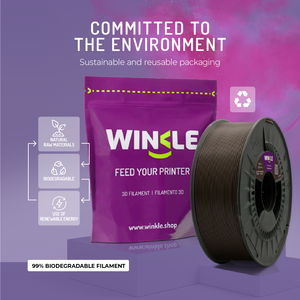 Filament PLA HD WINKLE 2,85 mm 1 kg pour imprimante 3D, tolérance élevée 0,05 mm, compatible lit chauffant 190-230°C, biodégradable, impression facile - Product Image 6