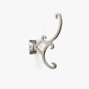 Crochet mural de nouvelle conception, en métal argenté, pour la maison, la salle de bain, l'hôtel, vente directe d'usine, vente en gros personnalisée en provenance d'Inde - Product Image 1