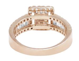 Joyería de lujo para mujer, moissanita de Hip Hop de moda, Diamante redondo y Baguette en anillo de forma cuadrada de plata de ley S925 - Product Image 5