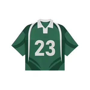 Camiseta Deportiva de Malla Corta Extra Grande de Alta Calidad para Hombre, con Logotipo Personalizado, Estilo Holgado, para Fútbol y Otros Deportes, Talla Grande - Product Image 5