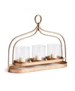 Nouveau design Ensemble de bougeoirs en bois et verre faits à la main et écologiques - Product Image 3
