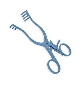 เครื่องถ่างเนื้อเยื่อแบบยึดติดในตัว ยี่ห้อไวท์แลนเนอร์ หุ้มด้วยสีน้ำเงิน พร้อมง่ามปลายทู่ 3x4 สำหรับการถ่างเนื้อเยื่ออ่อนอย่างปลอดภัย - Product Image 1