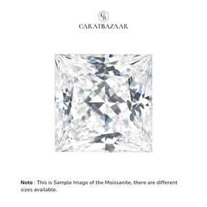 Diamant Moissanite Certifié D VVS1 en taille princesse, produit en vrac - Product Image 3