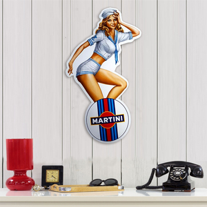 Laser cắt kim loại tác phẩm nghệ thuật dấu hiệu tùy chỉnh chết cắt UV in ấn kim loại tấm nhà để xe quán rượu thanh người đàn ông hang động Câu lạc bộ tường trang trí pin lên cô gái đăng ký - Product Image 2