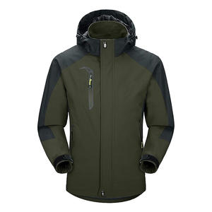 แจ็กเก็ตน้ำทิ้งระเบิดสำหรับผู้ชายเสื้อแจ็คเก็ตกันลมใส่สบายคอปกตั้งสไตล์สตรีท - Product Image 1