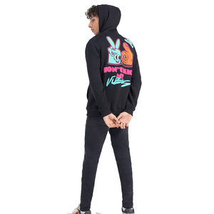 Pull à capuche de couleur noire pour homme, vêtement d'hiver, décontracté, imprimé écran, personnalisé, meilleure vente, 2023 - Product Image 4