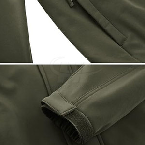 Chaqueta Soft Shell de Alta Calidad para Hombre, Resistente al Agua y al Viento, Transpirable, Ecológica, con Cuello Alto y Logotipo Frontal, Servicio Personalizado OEM - Product Image 5