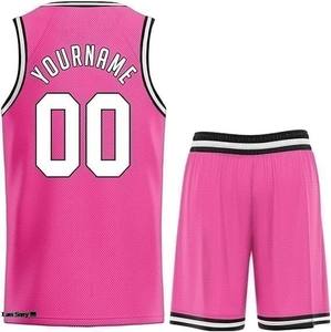 เสื้อบาสเก็ตบอลขายดีสำหรับผู้ใหญ่ สไตล์ใหม่ สวมใส่สบาย ระบายอากาศได้ดี พร้อมชื่อทีมและหมายเลข ผลิตจากโพลีเอสเตอร์ 100% - Product Image 3