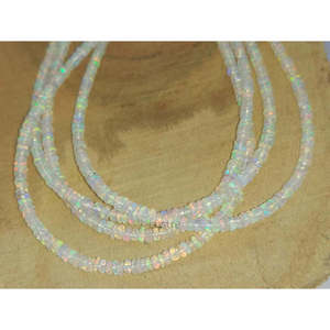 Bijoux artisanaux éthiopiens en opale de feu Welo, perles rondes lisses, perles naturelles en vrac, cadeau - Product Image 4