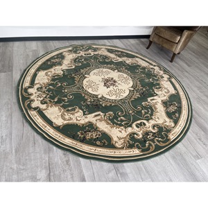 พรมกลม DAVINCI รุ่น D240CM ลายเมดัลเลียนคลาสสิก ทำมือ สำหรับตกแต่งบ้าน ห้องนั่งเล่น และทางเดิน พรมปูข้างตู้ - Product Image 6