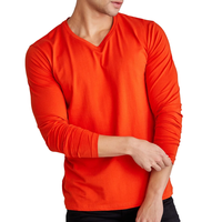 T-shirt à manches longues pour homme, col rond, coupe classique, jersey en coton, design graphique sur le devant, doux, confortable, respirant, pour tous les jours