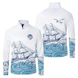 Camiseta de Pesca Personalizada de Secado Rápido con Protección Solar UPF 50 y Cierre, Sublimación de Bajo Pedido Mínimo - Product Image 3