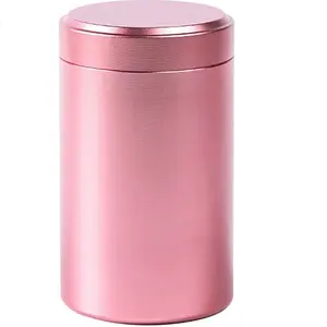 2023最畅销产品金属隔离玫瑰金罐带盖食品储存容器咖啡茶糖罐带盖