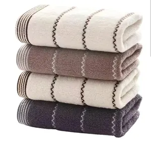 Cotton towel Adult household face wash towel soft absorbent towel 10 pieces per pack