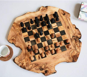 Échiquier en bois de qualité supérieure avec design incrusté, ensemble d'échecs pliable élégant pour cadeaux et collectionneurs, fabriqué par Tayyab Handicraft - Product Image 3