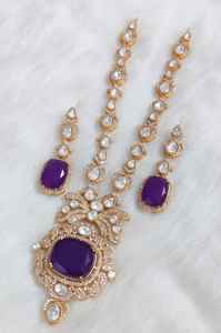 Conjunto de Collar de Latón con Piedras Polki y Doublet, Perfecto para Fiestas, Collar de Uso Diario con Hermosos Aretes, Calidad Premium - Product Image 6