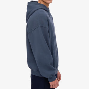 เสื้อฮู้ดสวมหัวโอเวอร์ไซส์สำหรับผู้ชายเสื้อผ้าแนวสตรีทผ้าคอตตอนแห้งเร็วสำหรับ100% ผ้านุ่มปักโลโก้ได้ตามต้องการ - Product Image 4