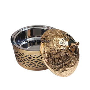 Olla Caliente de Metal con Tapa Martillada, Forma Redonda, Diseño de Cacerola, Alta Calidad, Nueva Olla Caliente de Metal de Lujo - Product Image 2