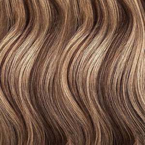 Extensions de cheveux humains brésiliens Remy à bandes adhésives, ondulation profonde # 4/27 Brun châtain blond bronzé à trame invisible - Product Image 2