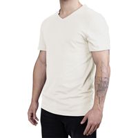 T-shirt unisexe à col en V, coupe classique décontractée, imprimé graphique estival, 100% coton, manches courtes, méthodes d'impression DTG/sérigraphie