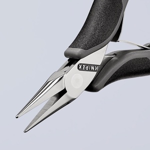 Alicates de agarre para electrónica KNIPEX, 115 mm de longitud total, mordazas planas ESD, pulido a espejo, Forma 2, suministros de dibujo multicomponentes - Product Image 5