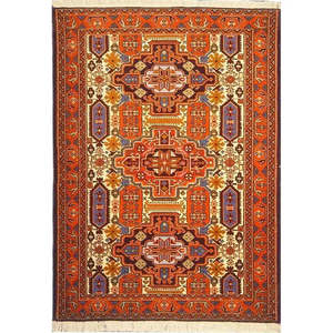 Tapis en laine artisanal d'Ardabil, motif floral riche, textile traditionnel artisanal, revêtement décoratif pour sols de maison et de bureaux - Product Image 1