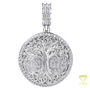 Hip Hop religioso Moissanite colgante declaración joyería Bagette corte colgante rodio plateado cristiano joyería regalo - Product Image 6