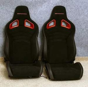 Sièges baquets universels en fibre de carbone noirs 2 pièces pour F90-F98 G80-G87 M2-M8 X3-X7 X3M-X4M GTR3-Recaro Sport - Product Image 4