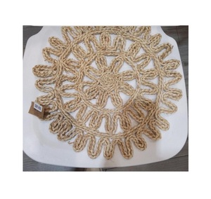 Decoración de Mesa de Macramé, Mantel Individual Hecho a Mano, Manteles Individuales Bohemios, Mantel Individual de Algodón Tejido con Flores para Mesa de Comedor y Cocina - Product Image 1