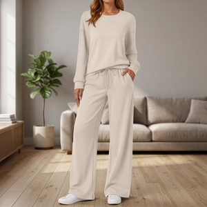 Chándal Deportivo Extra Grande para Mujer con Capucha, Logotipo Silver Head, Peso Medio, Poliéster y Rayón, Trackstar OEM, Marca Privada - Product Image 2