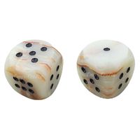 Dés en onyx vert multi-usage de luxe, faits à la main, écologiques, en pierre naturelle polie, robustes, personnalisables, six faces D6 pour jeux de société et RPG