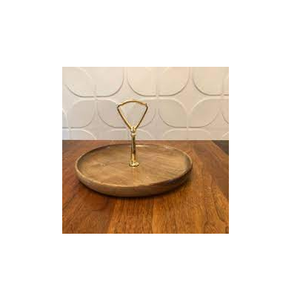 Bol en bois et bol à chocolat martelé poignée en acier cristal bol plat avec eau sûre polie et produit de vente - Product Image 4