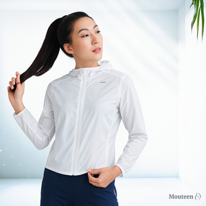 Veste à capuche légère pour femme, tissée, imprimée, respirante, à séchage rapide, avec protection UV pour les activités de plein air, la randonnée et la course à pied - Product Image 6