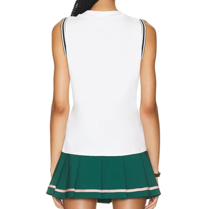 Uniforme de tennis pour femme Ensemble deux pièces comprenant jupe et haut Tissu respirant pour la pratique du match et l'entraînement quotidien - Product Image 4