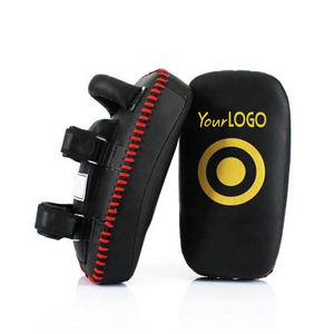 Custom Black Yellow PU Kick Pad for Muay Thai Boxing <b>Training</b> Target Pad with Logo Martial Arts Equipment - Product Image 6