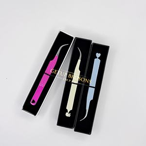 GETUP BROSONS IMPEX Acero Inoxidable Liso con Recubrimiento en Polvo de Color Rosa Intenso, Azul y Blanco, Diseño de Corazón Recortado, Dorado, Antiestático - Product Image 3