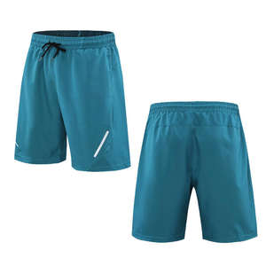 Pantalones Cortos Deportivos Elásticos para Hombre, Diseño Personalizado OEM, Doble Capa, Sostenibles, para Entrenamiento, Fitness, Deportes, de Poliéster - Product Image 1