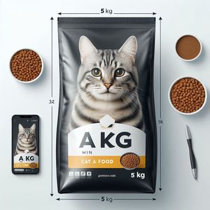 ถุงแบบตั้งปิดผนึกด้วยความร้อนก้นแบนใช้ซ้ำได้สำหรับอาหารสัตว์เลี้ยง15กก. 20กก./40ปอนด์ - Product Image 6