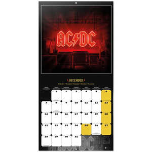 Calendario de Escritorio AC/DC 2026, Calendario de Papel con Reloj Promocional y Funciones de Planificador - Product Image 3