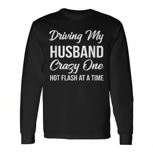 Husband Wife <b>Menopause</b> Hot Flash Long Sleeve T-Shirt For Women - Product Image 2