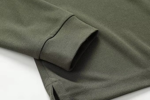 Polo à manches longues décontracté séchage rapide activités de plein air confortable hommes personnalisé grande taille polos pour hommes respirant - Product Image 4