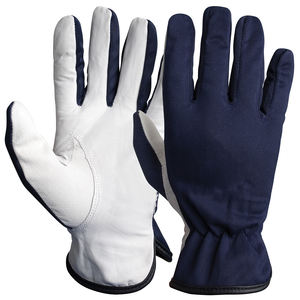 Guantes de Trabajo Hechos de Cuero de Cabra y Muñeca Elástica - Product Image 1