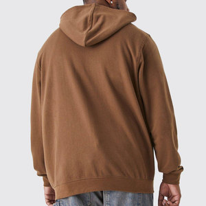 Sudaderas con capucha y sudaderas de hombre de lana de peso pesado Logotipo de impresión personalizado 100% algodón para otoño - Product Image 2