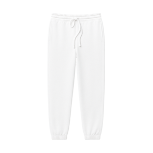 Pantalons de jogging en molleton français neutre pour femmes, hiver, 100% coton biologique de luxe, pré-rétréci, certifié GOTS, doux, coupe régulière - Product Image 1
