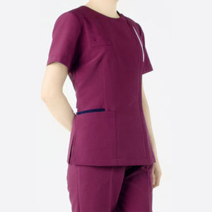 Traje de médico/enfermera elástico de Spandex ajustado para mujer, ropa de Hospital Unisex, tela tejida, número de modelo OEM - Product Image 4