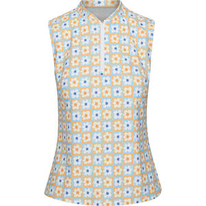 เสื้อสเวตเตอร์มีซิปสำหรับผู้หญิงเสื้อสเวตเตอร์มีปกตั้งพิมพ์ลายแบบสวมหัวมีโลโก้ด้านหน้า - Product Image 4