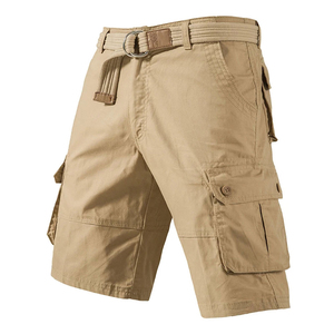 Vente en gros 2024 Short cargo d'été en coton pour hommes avec logo personnalisé OEM Streetwear anti-rides décontracté pour hommes avec plusieurs poches - Product Image 6